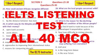 IELTS Listening test long MCQ [upl. by Toll]