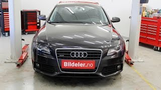 Audi A4 Hvordan bytte støtdemper og fjær foran  2008 til 2015 mod B8 [upl. by Santiago]