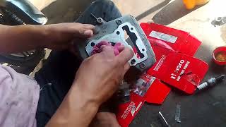 Hero CBZ Xtreme half engine assem motor Mechanic [upl. by Koetke]