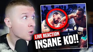 Viddal Riley BRUTALLY KOs Anees Taj  LIVE REACTION [upl. by Cullen250]