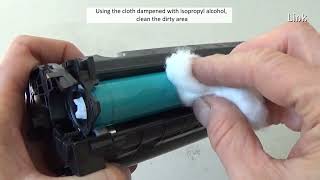 How to Clean a Laser Printer Drum without Removing it from the cartridge [upl. by Anayi]