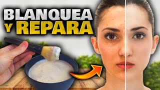 Úsalo para ACLARAR y BLANQUEAR la PIEL o Cara EN MINUTOS  Crema y Mascarilla Casera para Blanquear [upl. by Nidraj307]