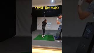 golf 7번아이언스윙 스크린골프잘치는법 힘빼는스윙연습 [upl. by Wakefield679]