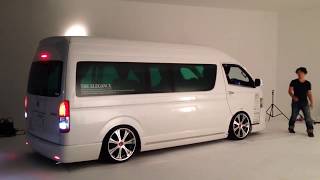 Ⅳ型ハイエース ワイドフルバンパーLEGANCEデモカーを撮影～② The Moving image shooting LEGANCE Hiace [upl. by Amlus54]