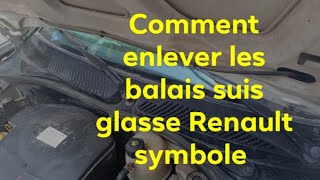 comment enlever un moteur suisglass Renault symbole [upl. by Lindeberg]