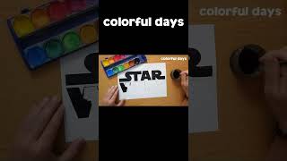 STAR WARS logo painting [upl. by Abercromby]