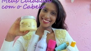 Cuidados com o cabelo Crescimento Tratamento e Brilho  ThuBeauty [upl. by Jean]