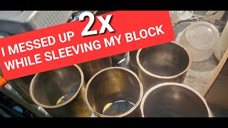 installing darton sleeves into aluminum block like a caveman [upl. by Anavlys]