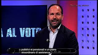 Offese al candidato Gianpiero Zinzi in tv «Fascista»  VIDEO [upl. by Hirz]