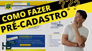 COMO FAZER O CADASTRO NO LICITAÇÕESE DO BB BB LICITAÇÕES CAIXA [upl. by Nosretep]