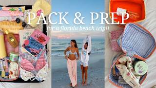 PACK  PREP WITH ME for a florida family beach trip [upl. by Niad698]