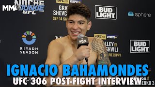 Ignacio Bahamondes Praises UFC Champ Belal Muhammads Help After Nasty TKO Finish  UFC 306 [upl. by Ferrand]