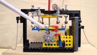 Lego Clock Escapement — Electrostatic Motor with Magnetic Rebound [upl. by Roosnam]