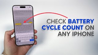 2024 How To Check Battery Cycle Count on ANY iPhone [upl. by Palmore]