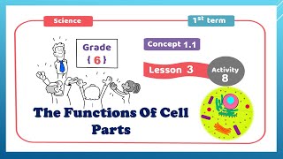 Science Grade 6 Lesson 3 Activity 8  The function of Cell Parts 1st term [upl. by Nojad]