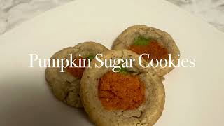 Vegan Pumpkin Sugar Cookies  Haley Gossetts Hal ToDoIt [upl. by Ecinahs]