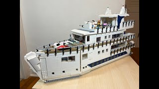 Giant Lego yacht the quotSeabatticalquot my own creation lego yacht moc [upl. by Asiek772]