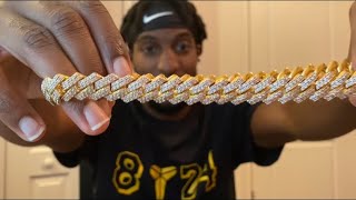 🤯😱SPENT 200 ON CERNUCCI CUBAN LINK CHAIN  UNBOXING amp REVIEW W 3 DIFFERENT LIGHTINGS😱🤯 [upl. by Dyna]