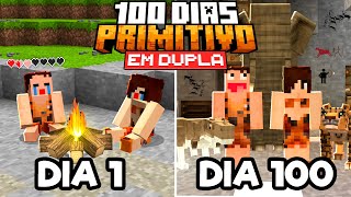 SOBREVIVI 100 DIAS NA PRÉ HISTÓRIA DO MINECRAFT  O FILME [upl. by Aneeg]