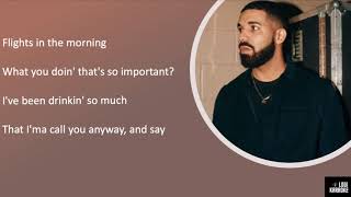 Marvins Room Karaoke  Drake Instrumental  Lyrics [upl. by Tanner]