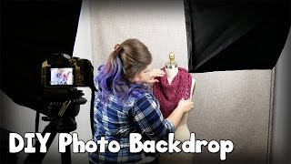 Make a Cheap DIY Photo Backdrop Setup [upl. by Auqinom]