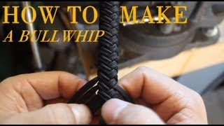 How to Make a Paracord Bullwhip  a full length tutorial by Nick Schrader [upl. by Terrell152]