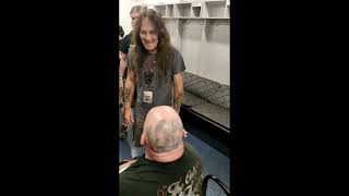 Steve Harris meets Paul DiAnno in Croatia after 30 years 2252022 [upl. by Yemiaj]