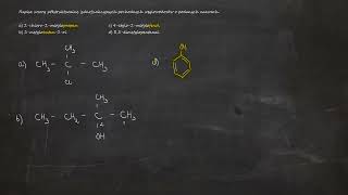Napisz wzory półstrukturalne jednofunkcyjnych pochodnych węglowodorów a 2chloro2metylopropan [upl. by Atiruam]