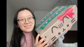 ASMR Unboxing 🎁 Pusheen 🐱 Holiday Subscription Box 2023  Unwrapping  Soft Spoken  Crinkles [upl. by Eelek]