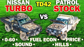 TURBO TD42 vs NA TD42 Nissan Patrol  Should you TURBO your Diesel 4X4 [upl. by Milka]