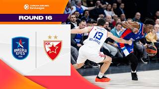 VICIOUS Fourth Quarter ASSAULT  Anadolu Efes  Crvena Zvezda  BASKETBALL HIGHLIGHTS R16 202425 [upl. by Inaflahk]