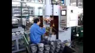 Intermediate frequency inverter welding machine Welding production line of refrigerator compressor [upl. by Soinski480]