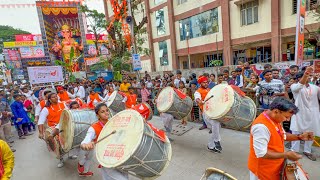 Khairatabad Ganesh 2024  Maharashtra Puneri Dhol Tasha Performance khairatabadganesh2024 [upl. by Eivad]