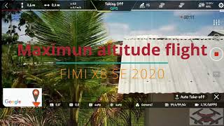 Fimi x8 se 2020 drone maximum altitude [upl. by Remas]