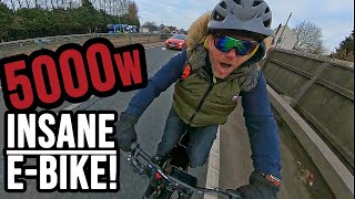 Is 5000w TOO MUCH Test riding the Kirbebike 5000s Enduro Ebike [upl. by Ollayos]