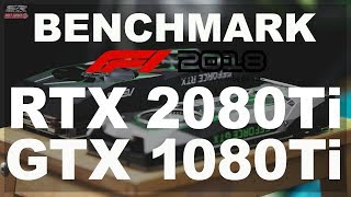 RTX 2080 Ti vs GTX 1080 Ti 3440x1440  F1 2018 BENCHMARK [upl. by Eonak912]