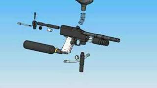 CAD Sniper Exploded View and Assembly [upl. by Ymeraj279]