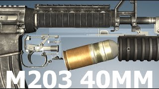 How a M203 Grenade Launcher Works [upl. by Peterman]