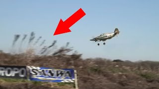 Landing Failure of Hawker Hurricane ホーカーハリケーンの着陸失敗 バナーに突っ込む！ [upl. by Shandie520]