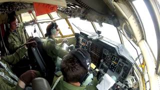 Inside C130 Herc cockpit during first 3 minutes of takeoff [upl. by Corliss]