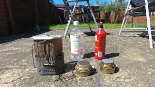 Trangia Cooking  Which boils water faster Bio Ethanol or Methylated Spirit [upl. by Rodmur618]