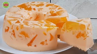 Gelatina con sólo 2 ingredientes extremadamente deliciosa súper fácil y cremosa [upl. by Quent805]