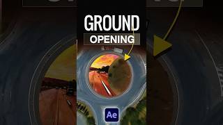 Ground Opening Transition in After Effects shortvideo shorts short tutorial adobeaftereffects [upl. by Nena]