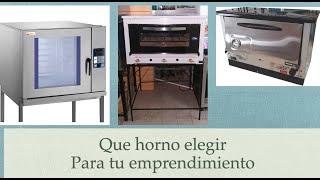 Como elegir un horno pastelero pizzero o convector [upl. by Lewiss]