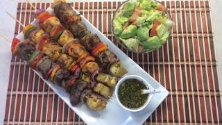 PINCHOS POLLO CERDO Y CARNE DE RES ECUADOR [upl. by Postman]