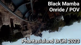 Black Mamba  Onride  POV   Phantasialand Brühl 2023 [upl. by Ametaf]