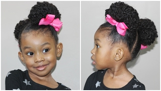 Diagonal Part Hairstyle  Cute Hairstyles for Little Girls [upl. by Nnaynaffit]