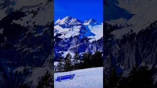 Beautiful Swiss village kandersteg Switzerland winter nature switzerland swiss shorts shortvideo [upl. by Will]