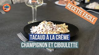 Filets de Tacaud à la crème champignon et ciboulette recette facile [upl. by Onibas]