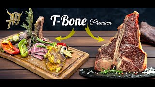 3 feluri de TBone Steak plating in 3 minute by Chef Iulian Olaru TBONE PREMIUM [upl. by Granniah]